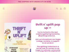 thriftnuplift.com homepage screenshot