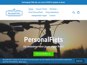 Personalfiets homepage screenshot