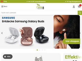 'apfelkiste.ch' screenshot