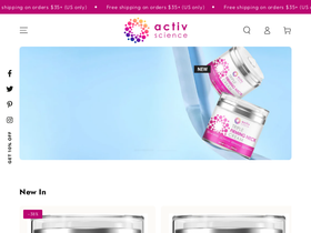 activscience.com homepage screenshot