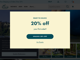 'chacos.com' screenshot