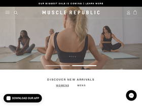 Muscle Republic website screenshot