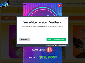 'stlucialotto.com' screenshot