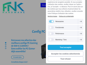 'fnk-hardware.fr' screenshot