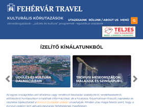 'fehervartravel.hu' screenshot