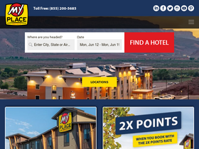 'myplacehotels.com' screenshot