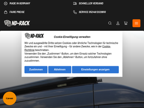 nd-rack.de homepage screenshot