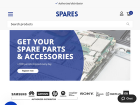 'spares.se' screenshot