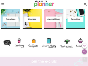 'thepetiteplanner.com' screenshot