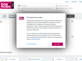 'bax-shop.co.uk' screenshot