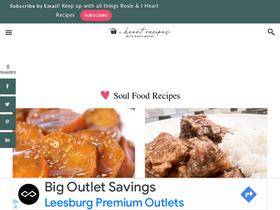 'iheartrecipes.com' screenshot