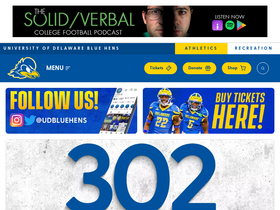 'bluehens.com' screenshot