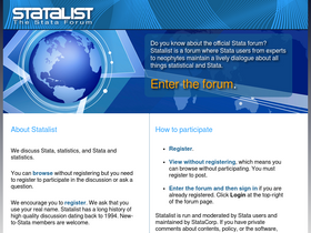 'statalist.org' screenshot
