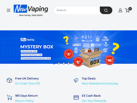 'newvaping.com' screenshot