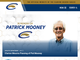 'clariongoldeneagles.com' screenshot