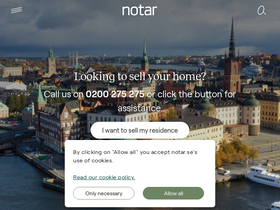'notar.se' screenshot