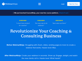 'webinarninja.com' screenshot