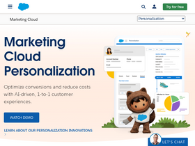 'evergage.com' screenshot