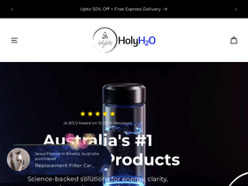 HolyH2O homepage screenshot