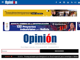 'opinion.com.bo' screenshot