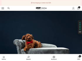 petdogclothes.com homepage screenshot