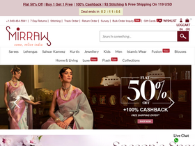 'mirraw.com' screenshot