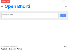 'openbharti.com' screenshot