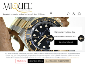 'uhren-miquel.de' screenshot