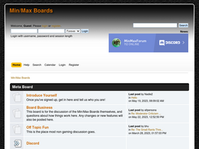 'minmaxforum.com' screenshot