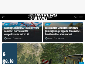 'univers-simu.com' screenshot