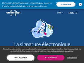 'universign.com' screenshot