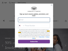 'simoneismith.com' screenshot