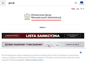 'mswia.gov.pl' screenshot