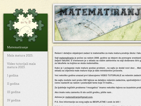 'matematiranje.in.rs' screenshot