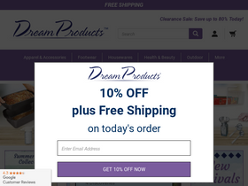 'dreamproducts.com' screenshot