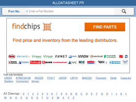 'alldatasheet.fr' screenshot