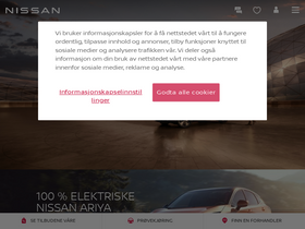 'nissan.no' screenshot