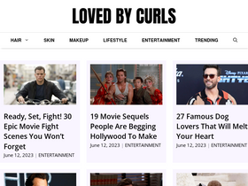 'lovedbycurls.com' screenshot