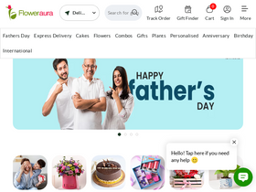 'floweraura.com' screenshot