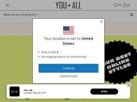 'youandallfashion.com' screenshot