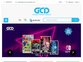 gamescrazydeals.com homepage screenshot