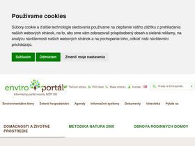 'enviroportal.sk' screenshot