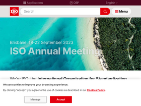 'iso.org' screenshot