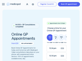 'medicspot.co.uk' screenshot