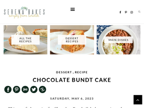 'serenabakessimplyfromscratch.com' screenshot