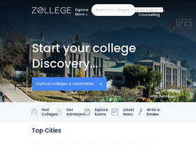 'zollege.in' screenshot