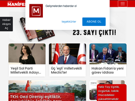 'gazetemanifesto.com' screenshot
