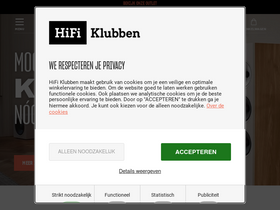'hifiklubben.nl' screenshot