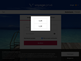 'voyage-prive.be' screenshot