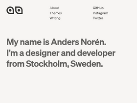 'andersnoren.se' screenshot